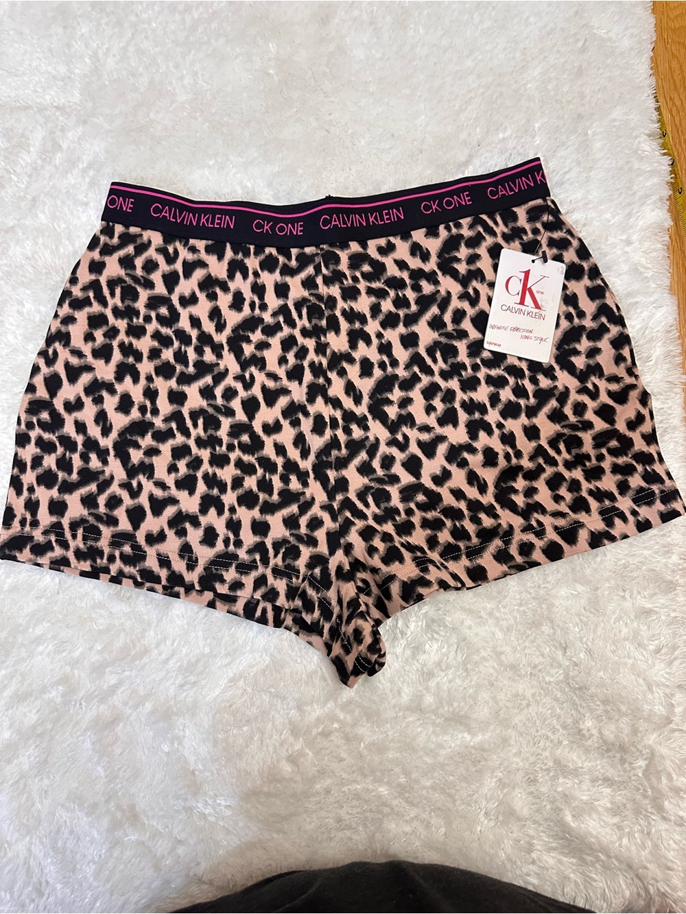 Calvin Klein Leopard Print Sleep Shorts